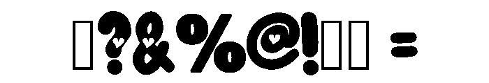 Heart Bubbles Regular Font OTHER CHARS