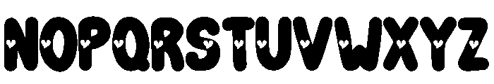 Heart Bubbles Regular Font LOWERCASE