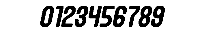 Heart Byte Bold Italic Font OTHER CHARS