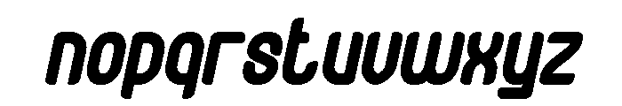 Heart Byte Bold Italic Font LOWERCASE