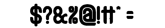 Heart Byte Bold Font OTHER CHARS