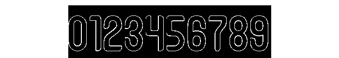 Heart Byte-Hollow-Inverse Font OTHER CHARS