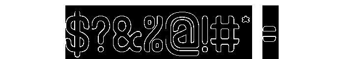 Heart Byte-Hollow-Inverse Font OTHER CHARS