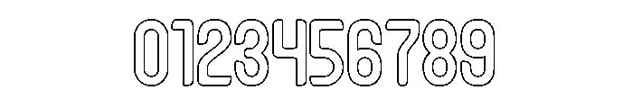 Heart Byte-Hollow Font OTHER CHARS