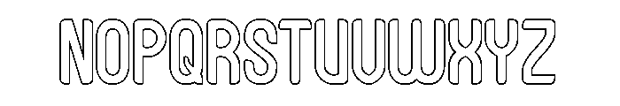 Heart Byte-Hollow Font UPPERCASE