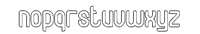 Heart Byte-Hollow Font LOWERCASE