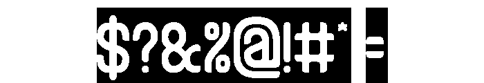 Heart Byte-Inverse Font OTHER CHARS