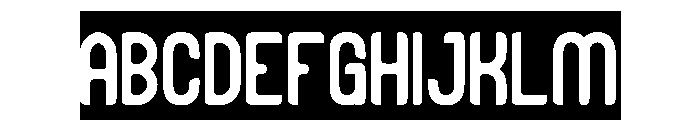 Heart Byte-Inverse Font UPPERCASE