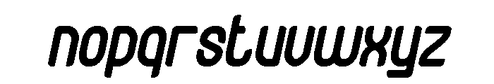 Heart Byte Italic Font LOWERCASE