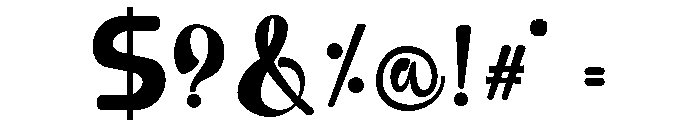 Heart Chunky Regular Font OTHER CHARS