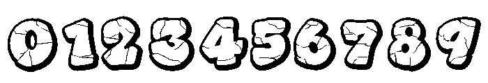 Heart Crack 3D Border Style Font OTHER CHARS