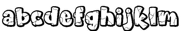 Heart Crack 3D Border Style FONT