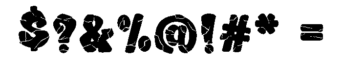 Heart Crack Font OTHER CHARS