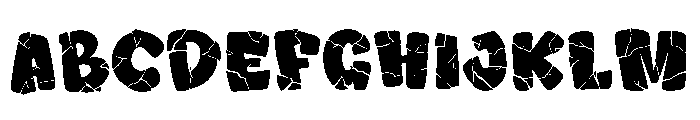 Heart Crack Font UPPERCASE