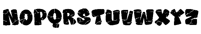 Heart Crack Font UPPERCASE