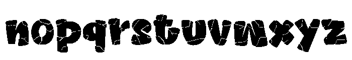 Heart Crack Font LOWERCASE