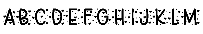 Heart Flurry Font UPPERCASE