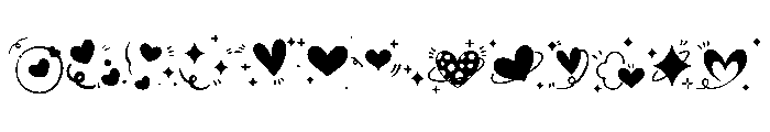 Heart Glitter FONT