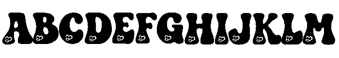Heart Groove Font UPPERCASE