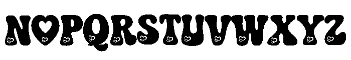 Heart Groove Font UPPERCASE