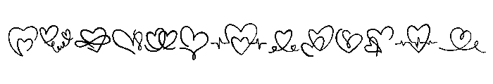 Heart Hand Drawn FONT