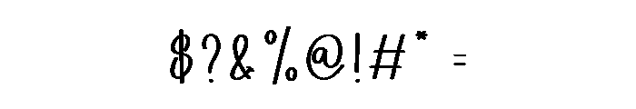 Heart Handmade Font OTHER CHARS