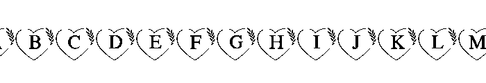 Heart Leaf Monogram FONT