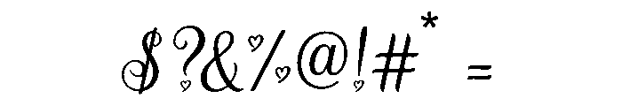 Heart Melody Font OTHER CHARS