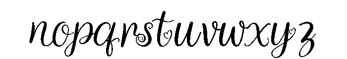 Heart Melody Font LOWERCASE