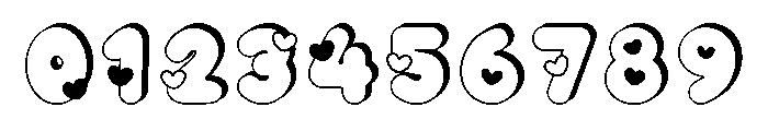 Heart Puff Font OTHER CHARS