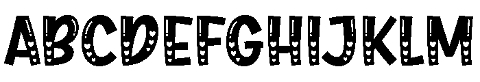 Heart Shake Font UPPERCASE