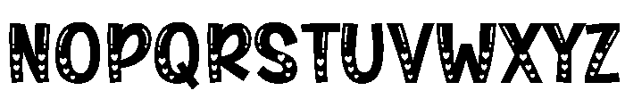 Heart Shake Font UPPERCASE