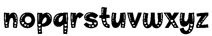 Heart Shake Font LOWERCASE