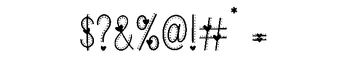 Heart Stitch Font OTHER CHARS