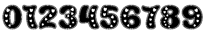 Heart Touch Regular Font OTHER CHARS