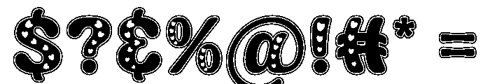 Heart Touch Regular Font OTHER CHARS
