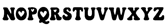 Heart Vibe Font UPPERCASE