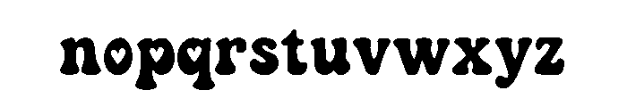 Heart Vibe Font LOWERCASE