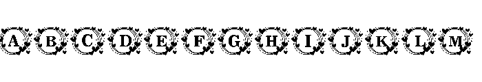 Heart Whisper Monogtam Font UPPERCASE