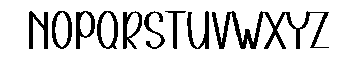 Heart Words Font UPPERCASE