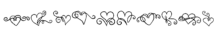 Heart flora ornament Font OTHER CHARS