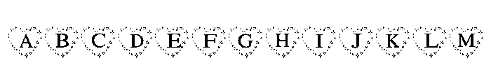 Heart magic Font UPPERCASE