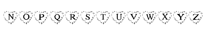 Heart magic Font UPPERCASE