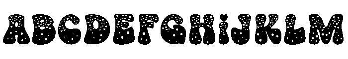 Heart minimal Font UPPERCASE