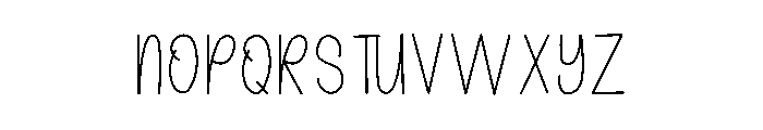 Heart1 Font UPPERCASE