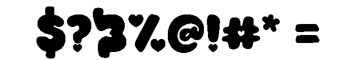 HeartDots Font OTHER CHARS