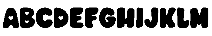 HeartDots Font UPPERCASE
