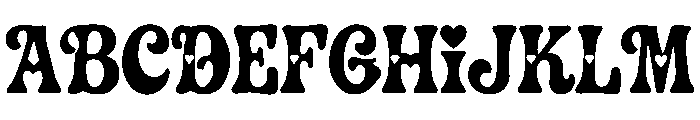 HeartLoom Font UPPERCASE