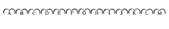 Heartbeat monogram Font UPPERCASE
