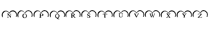Heartbeat monogram Font UPPERCASE